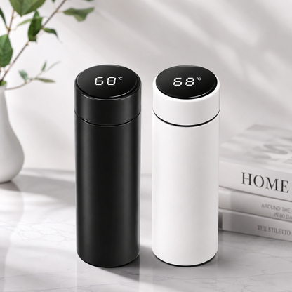 Gourde Thermos LED Intelligente 500ml - Bouteille Connectée Isotherme