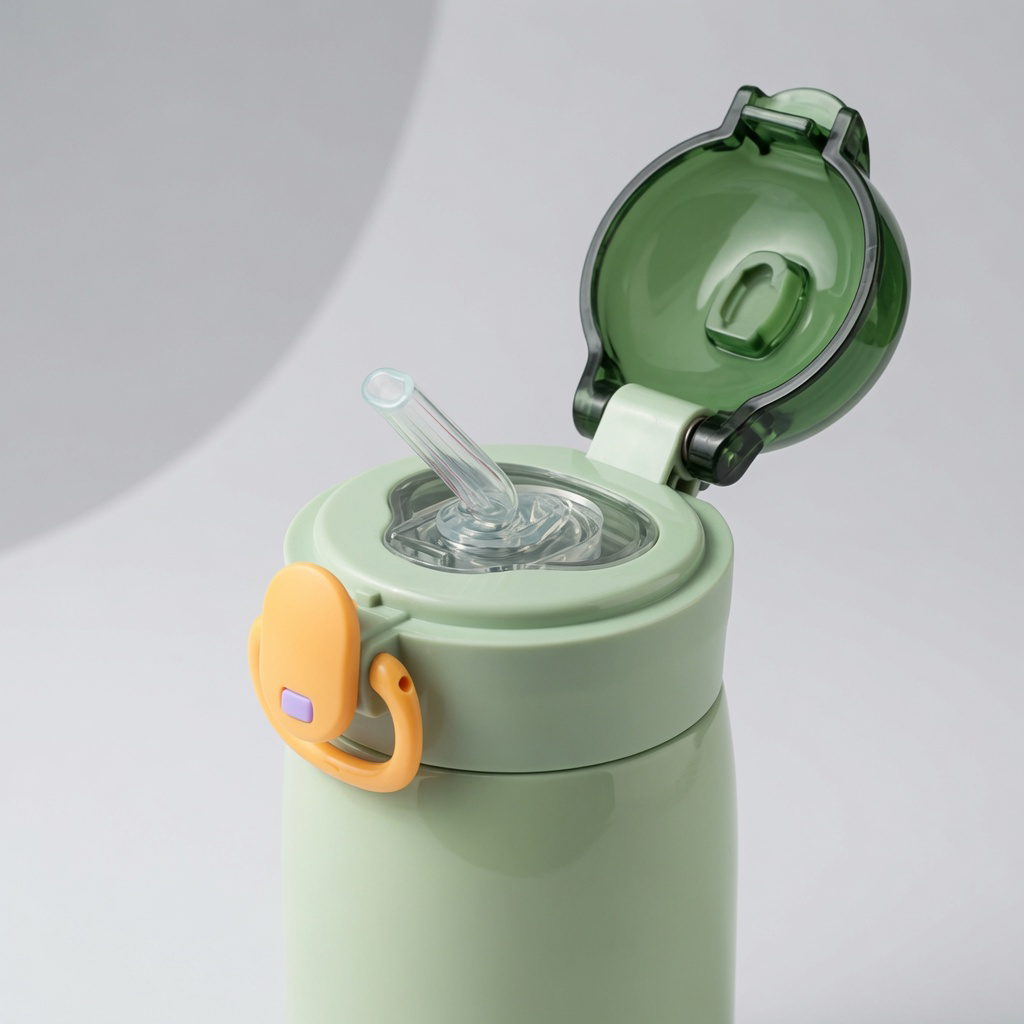 Tasse Isotherme Inox 320-460ml avec Paille