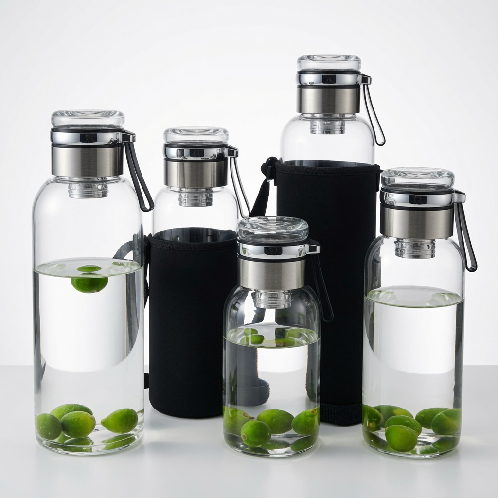 Bouteille en Verre Borosilicate 1,5L/2L