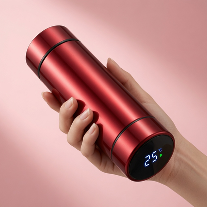 Gourde Thermos LED Intelligente 500ml - Bouteille Connectée Isotherme