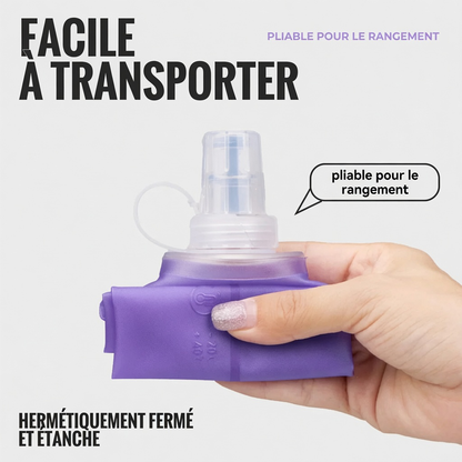 Bouteille d'Eau Pliable Silicone WRELS