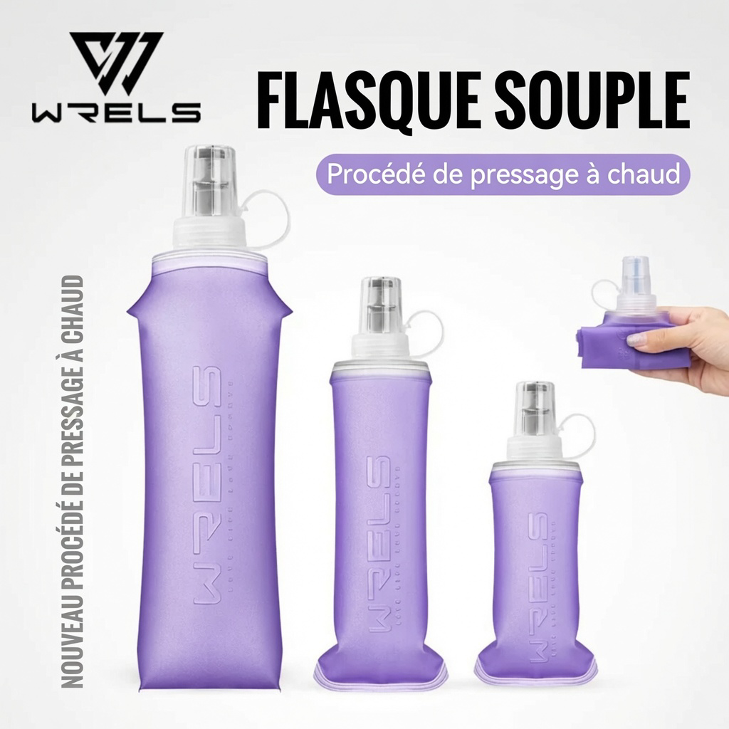 Bouteille d'Eau Pliable Silicone WRELS