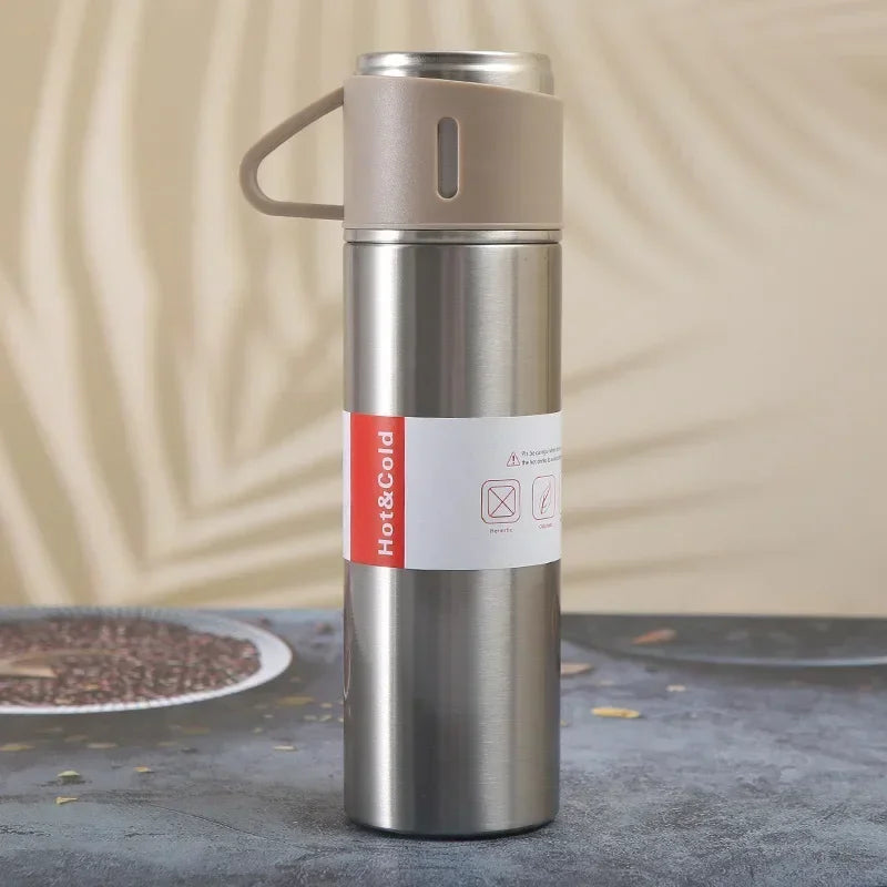 Gourde Isotherme Inox 500ml - Coffret Cadeau