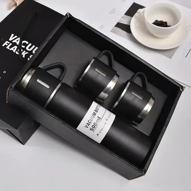 Gourde Isotherme Inox 500ml - Coffret Cadeau